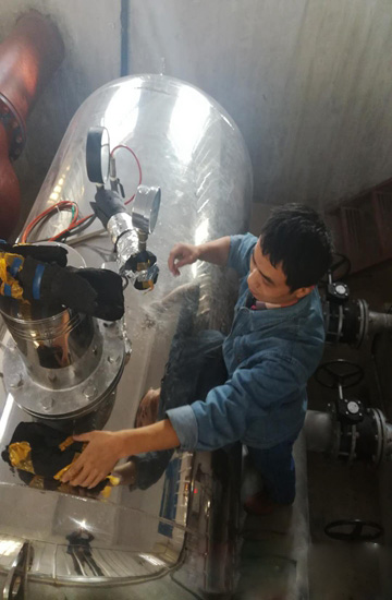 西水務扎實做好二供設備防凍保溫工作