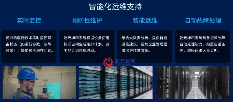 乾元坤和設備管理軟件系統智能化運維支持